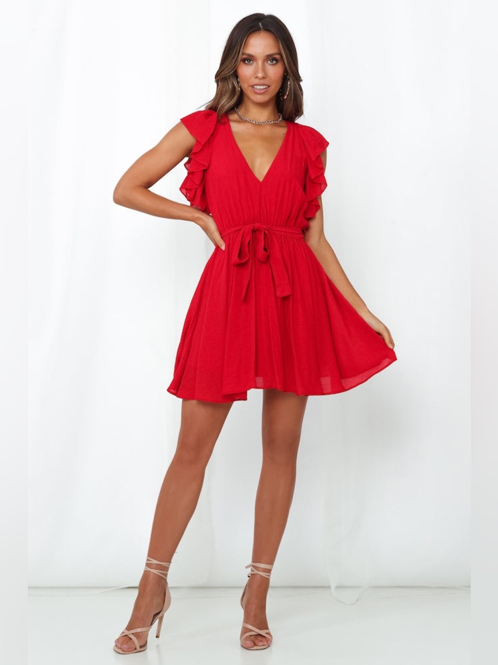 Hello Molly Read Your Texts Dress Red
